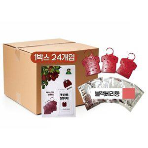 [기타]제이오마켓 옷장용 탈취제 블랙베리향 3P 한박스 24개입