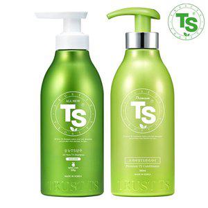 [티에스]올뉴 TS 샴푸 500g + TS 프리미엄 컨디셔너 500ml