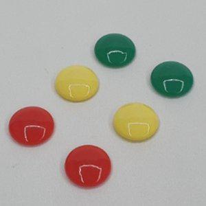 [기타]자석홀더 원형 컬러 3cm 6p 자석 동전 화이트보드