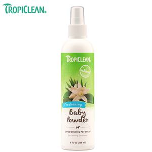 [셀링코리아]S 트로피클린 베이비파우더 디오더라이징 펫스프레이 236ml 펫향수 강아지 정전기방지