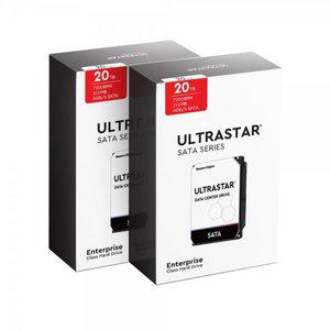 Western Digital WD Ultrastar DC HC560 7200/512M 패키지 WUH722020ALE6L4 (2x20TB)