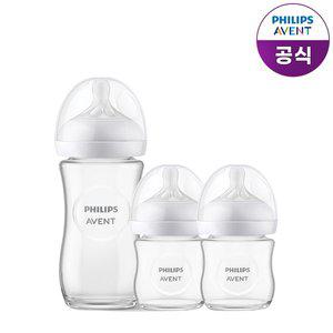 [필립스] 아벤트 아기편한 유리젖병 240ml(1P)+120ml(2P)