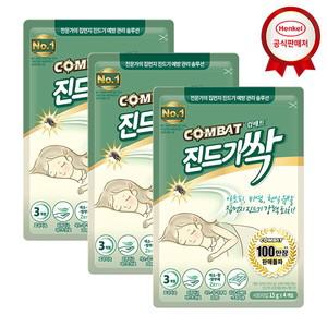 컴배트 진드기싹 시트 4개입 x 3개