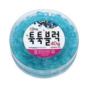 [XBGLJ3MM]이지 툭툭블럭 리필 40g 투명 하늘 글로벌이지
