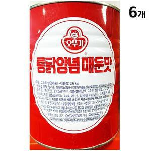 [XBJ708OO_47]매운맛 양념치킨소스 오뚜기 3 6K X6 매운소스