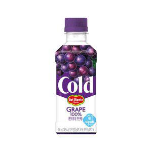 [기타]델몬트 콜드포도 100%과즙주스 페트음료 250ml x 5개