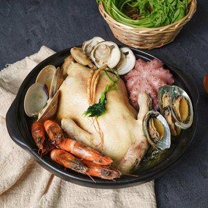 [미미의밥상]통영 문어전복 해신탕 1.5kg (삼계닭+한방재료 포함)