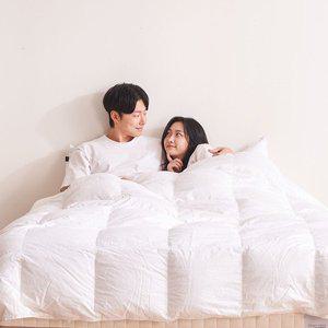 [제로어클락]신혼이불 프리미엄 헝가리 80% 구스다운 호텔 이불 패키지 Q 800g