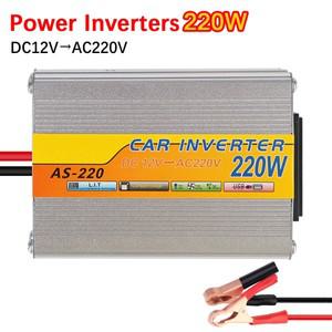 USB 전압 변압기 DC 12V AC 220V 220W 전원 인버터 변환 USB 배터리 클립 자동차 탑재 태양 광 인버터