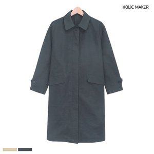 홀릭메이커 여자 봄 간절기 롱기장 트렌치코트 HCM001 (WFHM6BK)
