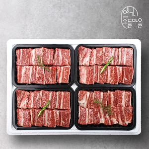 [롯데백화점]웰던푸드코리아 예가소들 한우 1등급 명품 갈비세트 2호 (찜갈비4팩,2.4kg,냉동)