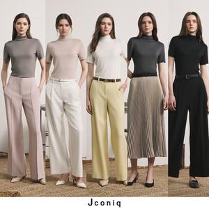 [J CONIQ] 제이코닉 25SS 하프슬리브 모달 티블라우스 5종