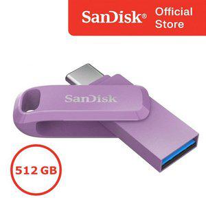 [샌디스크]SanDisk Ultra Dual Drive Go 512GB 512기가 Type-C OTG USB3.2 Gen1 외장메모리 퍼플 SDDDC3