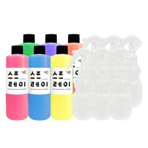 [SNOWKIDS] 스프레이물감 (250ml/6색세트) 칙칙 뿌리고 문지르며 즐기는 엑티비티
