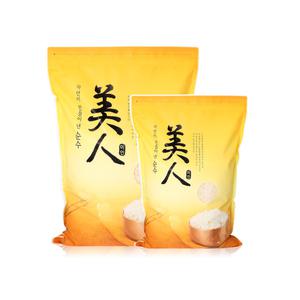 순수미인쌀 10kg(일반형)/100장/쌀봉투/쌀포장지/잡곡
