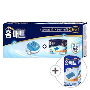 홈매트 훈증기 + 리필 180매 + 추가 30매 모기약