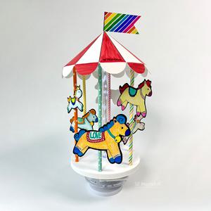 맘아트 DIY 회전목마 오르골 만들기 키트