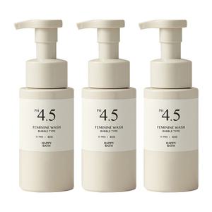 해피바스 PH4.5 약산성 여성청결제 로즈 버블 250g 3개