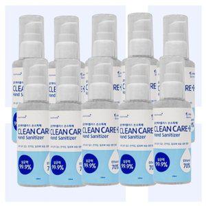[기타]그린 휴대용 100ml 10개 소독겔 손소독제 클린케어플러스