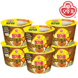 오뚜기 참기름김치볶음밥 계란국 264g X 6개 컵밥 덮밥 즉석밥
