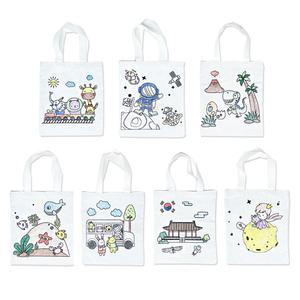 색칠하는 에코백 만들기 캔버스백 패브릭 천가방 도안 DIY