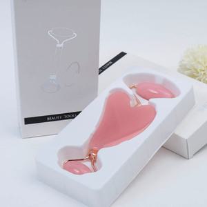 페이스롤러 얼굴마사지기 페이스괄사 얼굴롤러 로즈쿼츠 하트괄사