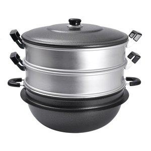 [신세계몰]다용도 시루솥 찜솥 튀김팬 궁중 만두 대용량 36cm
