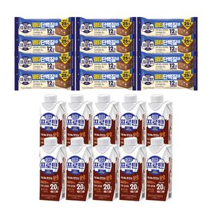 이지프로틴 멀티단백질바40g X12개+당제로 씨리얼드링크 250ml X10개