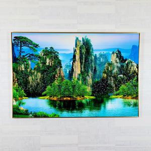 소나무 절경 산수화 고급형 특대 부자되는 풍수 인테리어 벽장식 그림 액자 하이그로시 아크릴비즈