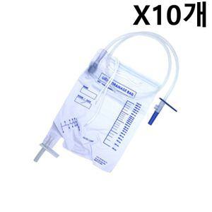 협성 유린백 2000ml 샘플포트있음 X10개 소변백주머니 팩주머니