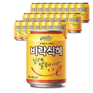 팔도 비락식혜 238ml X 24캔 (1박스) 전통음료 캔 음료수 수정과