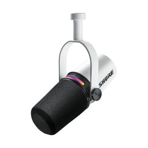 SHURE MV7+ 슈어 팟캐스트 하이브리드 듀얼 마이크 유튜브 방송용 화이트