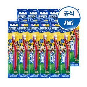 [오랄비][P&G] 오랄비 스테이지스 어린이칫솔 2단계 미키 12입