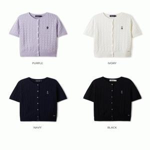 후아유 여성용 스티브 R넥 반팔 가디건 / Steve Round neck Short Sleeve Cardigan WHCKE24