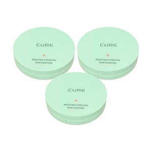 김정문알로에 큐어 아쿠아 마일드 쿨링 선쿠션 25g(SPF50+) 본품 3개 Ss