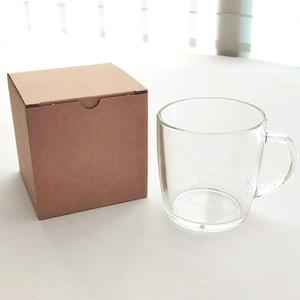 크라프트 박스 머그컵 1구 대 브라운 무지2호 선물포장상자 유리컵 캔들 단상자 답례품 케이스