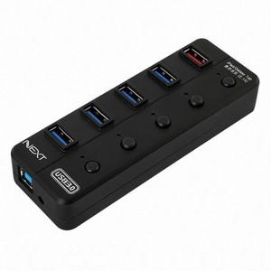 넥스트유 USB3.0 4포트 + 1포트 충전 포트 유전원 허브 NEXT-UH305 (공식판매)