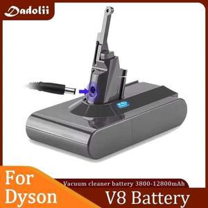대용량 충전식 18650 리튬 배터리 다이슨 V8 무선 진공 핸드헬드 청소기   21.6V 6800mAh
