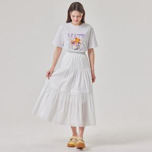 [FOCUS] 블루레이스 레이스배색핀턱티어드롱스커트_PBBF5S1SK8001