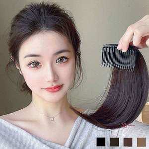 여자 윗머리 볼륨 부분가발 정수리 빗핀 핸드메이드opq339