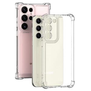 1+1 갤럭시 S25 엣지 울트라 플러스 방탄 범퍼 카메라 보호 풀커버 투명 젤리 케이스 S931 S936 S937 S938