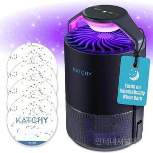 [기타]Katchy Midnight 곤충 트랩 UV 라이트 전기 램프 모기 초파리 킬러 벌레