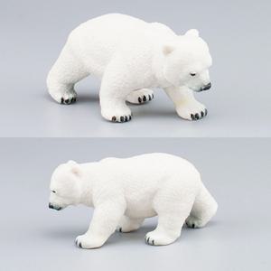 미니어쳐북극곰 아기곰피규어 백곰모형장난감 유아동물관찰수업
