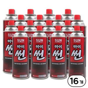 하이썬 부탄가스 16개 파열방지기능 국민연료 가정용