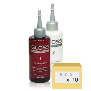 그리에이트 그로스 클리닉 세팅 펌-손상모용 1제+2제 (150ml 10세트)