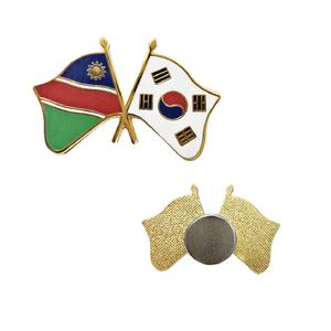 한국-나미비아 국기 교차 뱃지