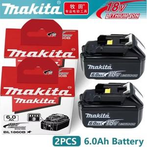 100% 배터리 정품/오리지널 Makita 18v bl1850b LXT400 6,0Ah 파라 헤라미엔타스 taladro