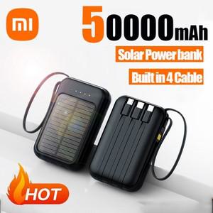 Xiaomi 50000mAh 태양광 보조베터리 4USB 라인 슬림 충전 휴대용 다양한 외부 예비