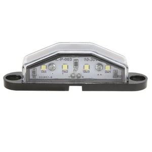 화물차 트럭 RV 번호판등 트레일러 밴 트럭용 4 LED 번호판 조명 IP67 방수 내구성 램프 10 30V