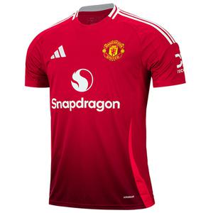 아디다스 맨유 24-25 홈 저지 S/S 축구유니폼 반팔티셔츠 MUFC레드 IU1397